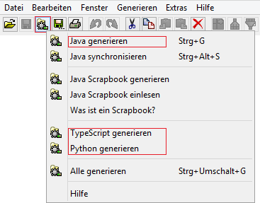 menu multi lang