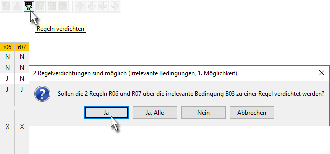 irrelevante bedingungen 01