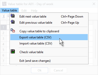 csv export import menus 01 export