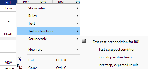 test instructions 016